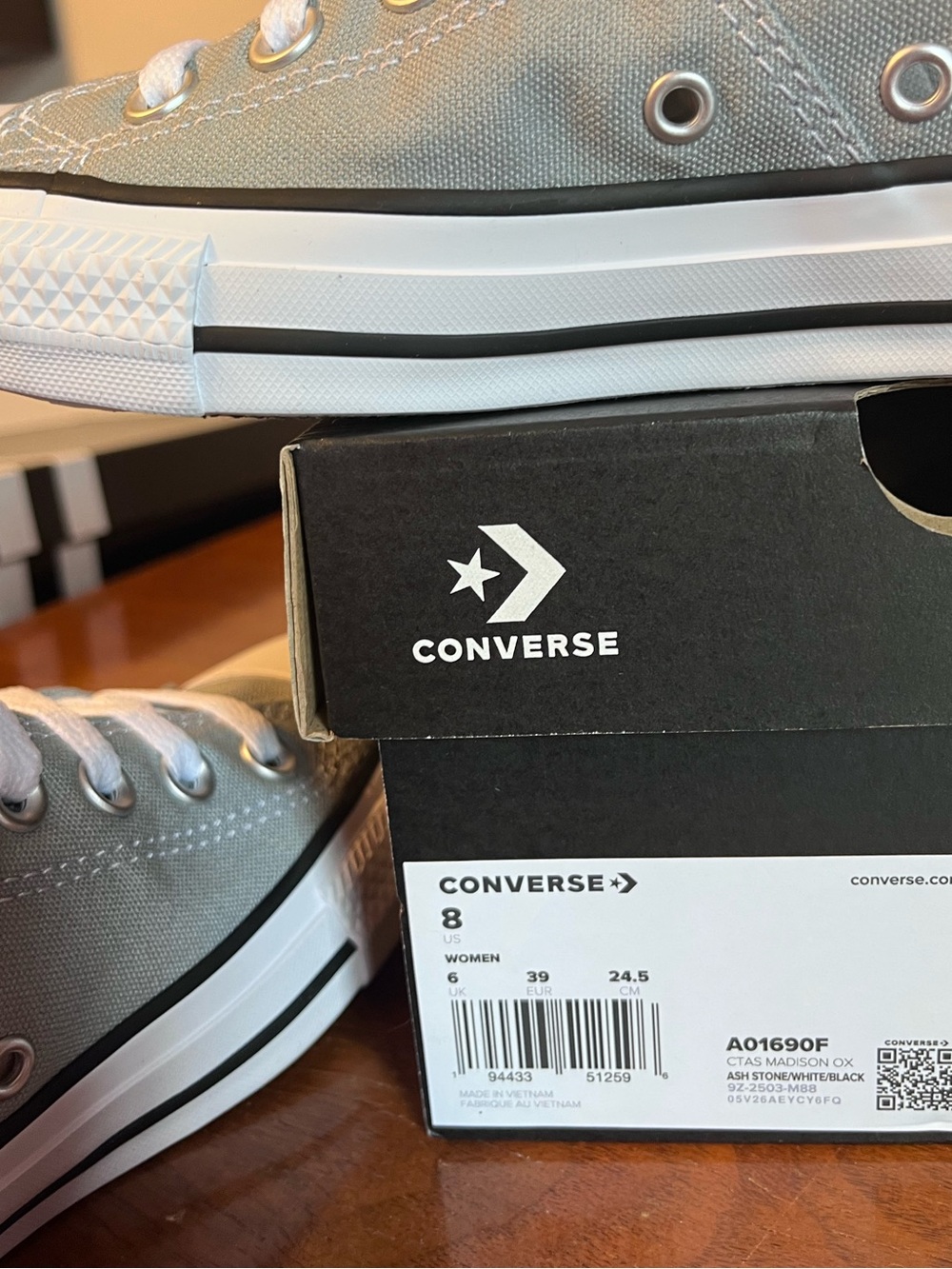 CONVERSE Chuck Taylor All Star Madison Stone Grey Sneakers - Picture 8 of 8